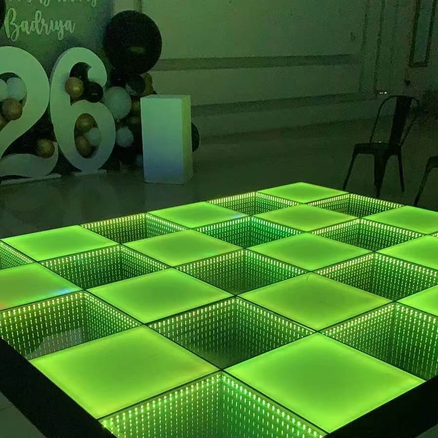  Tapis de piste de danse LED pour événement de scène DJ Disco portable facile à installer